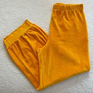 Suzie Kondi Harem Pant in Velour - Yellow XL